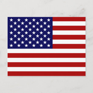 Die amerikanische Flagge Postkarte