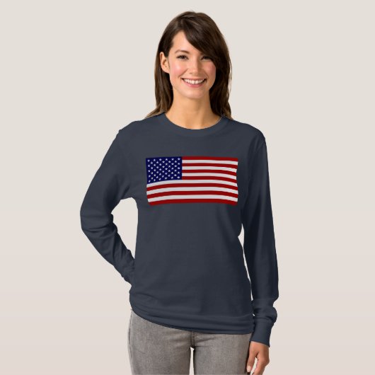 Die amerikanische Flagge T-Shirt (Vorne ganz)