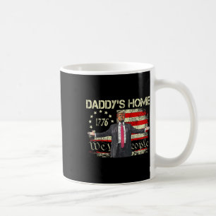 Die amerikanische Flagge Trump 2024 Daddy's Zuhaus Kaffeetasse