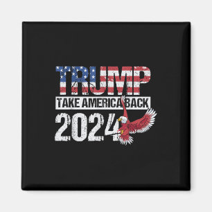 Die amerikanische Flagge Trump für die Präsidentsc Magnet