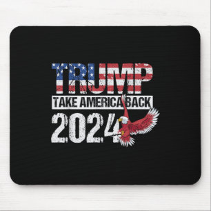 Die amerikanische Flagge Trump für die Präsidentsc Mousepad