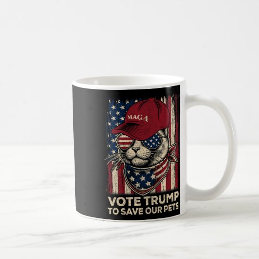 Die amerikanische Flagge wählt Trump, um unsere Ha Kaffeetasse (Rechts)