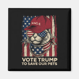 Die amerikanische Flagge wählt Trump, um unsere Ha Magnet