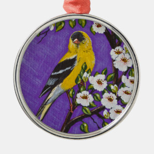 Die amerikanische Goldfinch Ornament Aus Metall