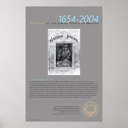 Die amerikanische Jude, April 1895 Poster (Vorne)