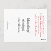 Die amerikanische orthodoxe Mission Prayer Card Postkarte (Rückseite)