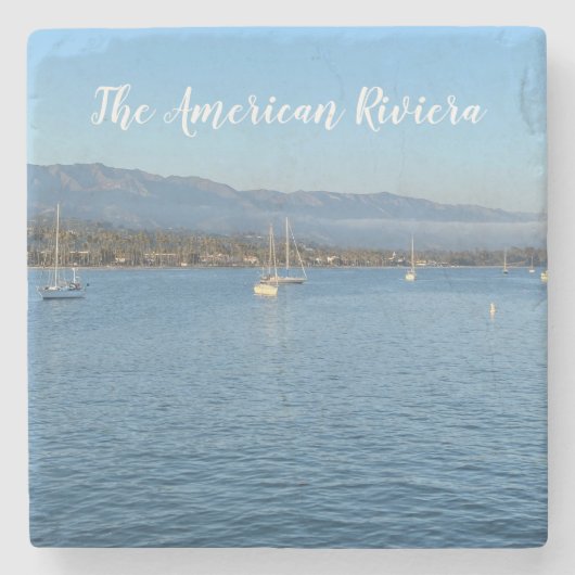 Die amerikanische Riviera Steinuntersetzer (Vorderseite)