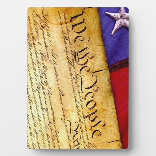 Die amerikanische Verfassung Fotoplatte (Vorderseite)