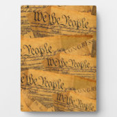 Die amerikanische Verfassung Fotoplatte (Vorderseite)