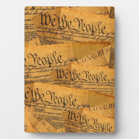 Die amerikanische Verfassung Fotoplatte (Vorderseite)