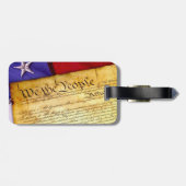 Die amerikanische Verfassung Gepäckanhänger (Rückseite horizontal)