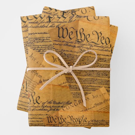 Die amerikanische Verfassung Geschenkpapier Set (Beispiel)