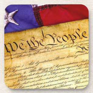 Die amerikanische Verfassung Getränkeuntersetzer