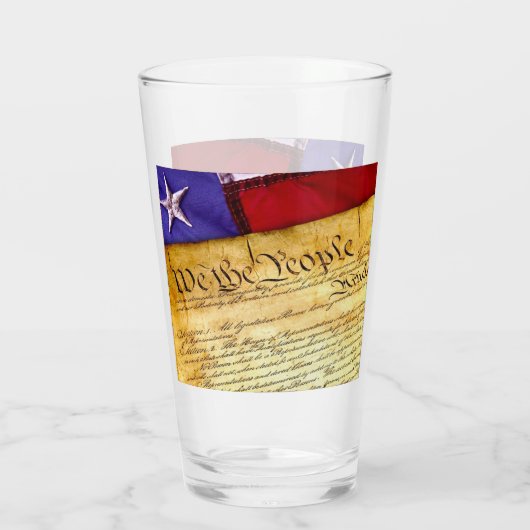 Die amerikanische Verfassung Glas (Rückseite)