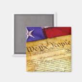 Die amerikanische Verfassung Magnet (Vorderseite/Rückseite)