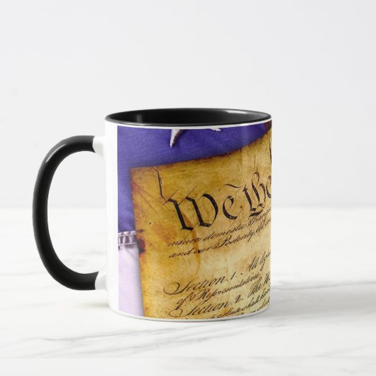 Die amerikanische Verfassung Tasse (Links)