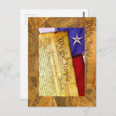 Die amerikanische Verfassung Wir Menschen Postkarte (Vorne/Hinten)
