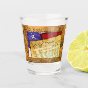Die amerikanische Verfassung Wir Menschen Schnapsglas