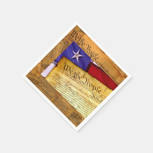 Die amerikanische Verfassung Wir Menschen Serviette (Ecke)