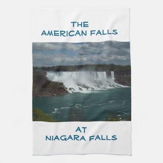 Die amerikanischen Fälle in den Niagara-Fällen Geschirrtuch (Vertikal)