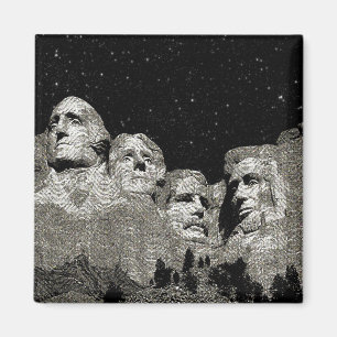Die amerikanischen Präsidenten Mount Rushmore Magnet