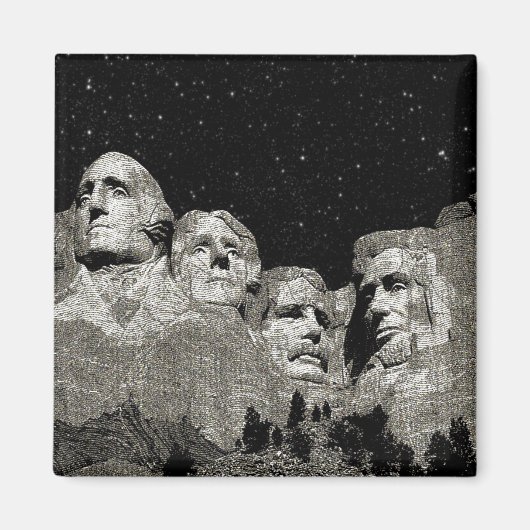Die amerikanischen Präsidenten Mount Rushmore Magnet (Vorne)