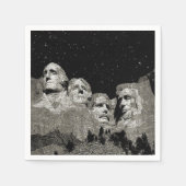 Die amerikanischen Präsidenten Mount Rushmore Serviette (Vorderseite)