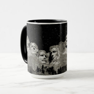Die amerikanischen Präsidenten Mount Rushmore Tasse