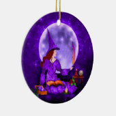 Die Amethyst Hexe-Mabon-Ornament Keramikornament (Rechts)