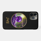 Die Amethyst Orb Fantasy Monogram Case-Mate iPhone Hülle (Rückseite (Horizontal))