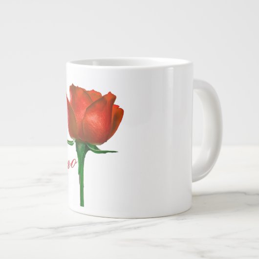 Die Amo Rose Kaffee Tasse (Vorderseite Rechts)