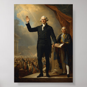 Die Amtseinführung von Präsident George Washington Poster