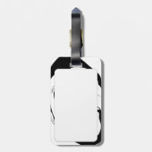 Die amüsierte Koksmann Gepäckanhänger (Rückseite vertikal)