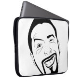 Die amüsierte Koksmann Laptopschutzhülle (Vorne Rechts)