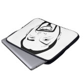 Die amüsierte Koksmann Laptopschutzhülle (Vorne Knopf)