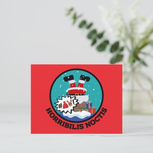 Die Amusing-Noctis vom Weihnachtsmann Feiertagspostkarte (Stehend Vorderseite)