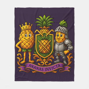 Die Ananas-Wappen Fleecedecke