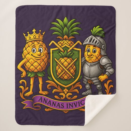 Die Ananas-Wappen Sherpadecke (Vorderseite)