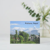 Die Anapurnas aus Pokhara Postkarte (Stehend Vorderseite)