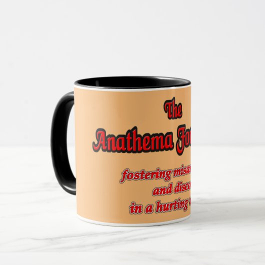 Die Anathema-Stiftung Tasse (Vorderseite Links)