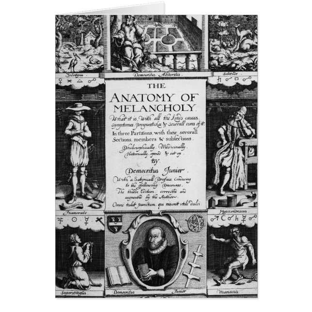 Die Anatomie der Melancholie (Vorne)