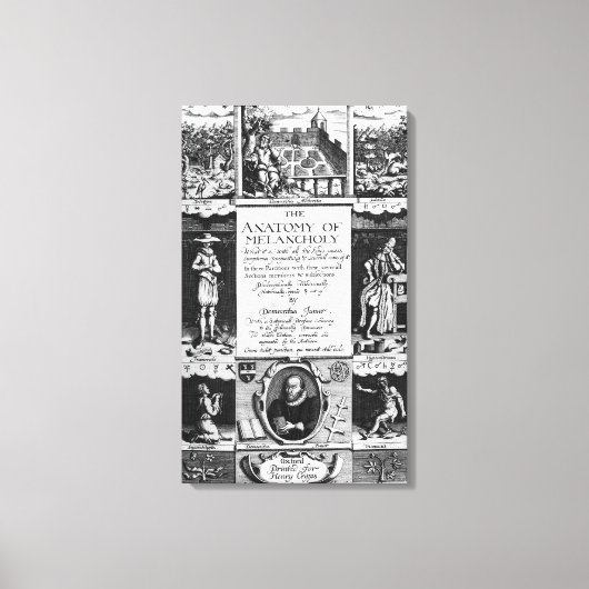 Die Anatomie der Melancholie Leinwanddruck (Vorderseite)