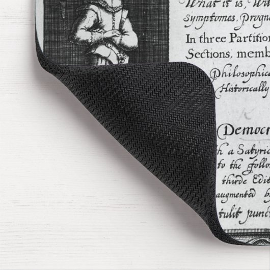 Die Anatomie der Melancholie Mousepad (Ecke)