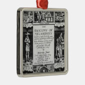 Die Anatomie der Melancholie Ornament Aus Metall (Rechts)