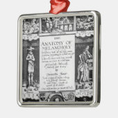 Die Anatomie der Melancholie Ornament Aus Metall (Links)