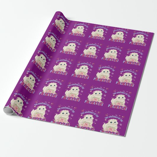 Die Anatomie der persischen Katze Geschenkpapier (Ungerollt)