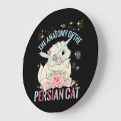 Die Anatomie der persischen Katze Große Wanduhr (Winkel)