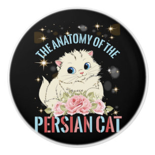 Die Anatomie der persischen Katze Keramikknauf