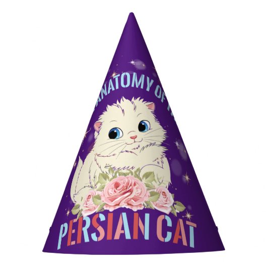 Die Anatomie der persischen Katze Partyhütchen (Vorderseite)