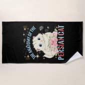 Die Anatomie der persischen Katze Strandtuch (Vorderseite)